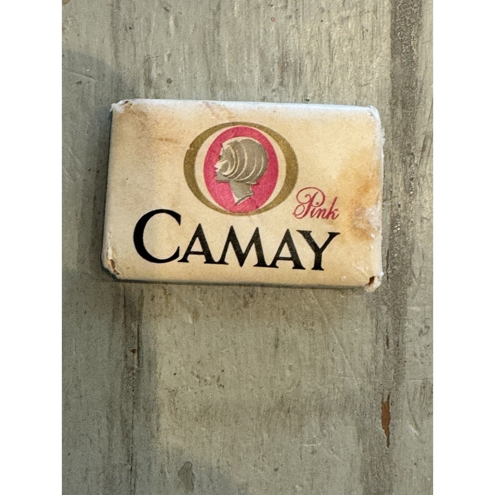 Collectible Vintage Advertisement Pink Camay Bar Soap Travel Size Soap